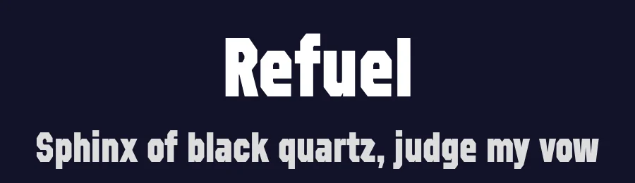 Refuel by Typodermic Fonts — Display Font — thumbnail 2