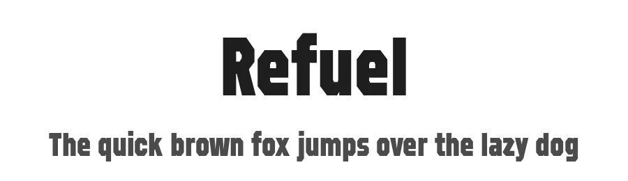 Refuel by Typodermic Fonts — Display Font