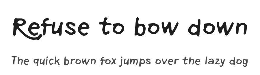 Refuse to bow down
