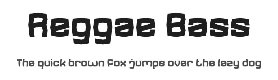 Reggae Bass by weknow — Decorative Font