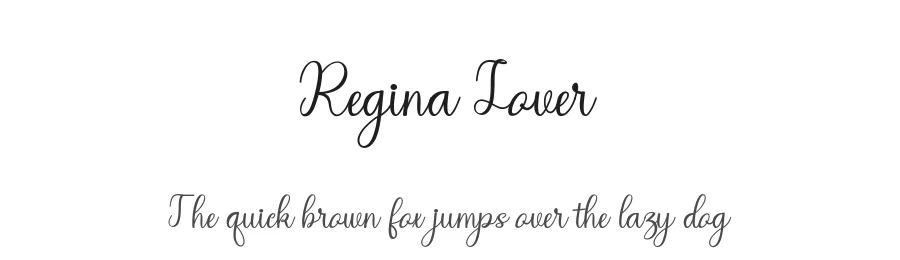 Regina Lover by mahyud creatif — Script Handwritten Font