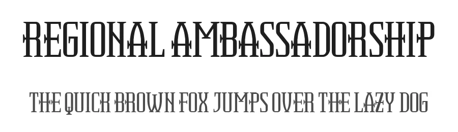 Regional Ambassadorship