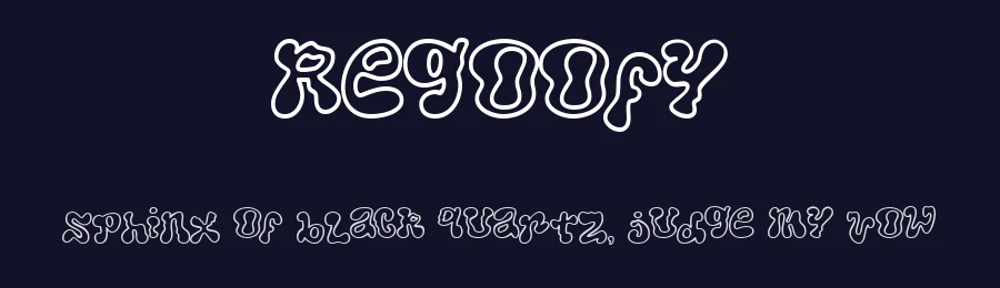 Regoofy by madeDeduk — Decorative Font — thumbnail 2