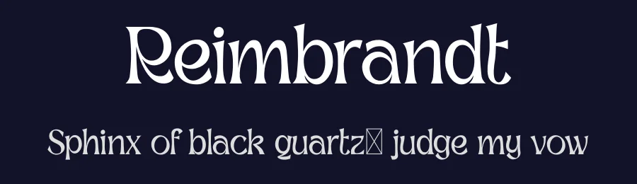Reimbrandt by Ikiiko Type — Decorative Font — thumbnail 2