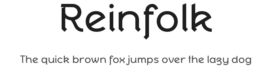 Reinfolk by Ikiiko Type — Sans Serif Font