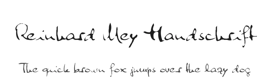 Reinhard Mey Handschrift