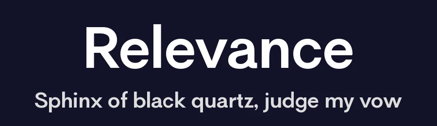 Relevance by Chromatype Studio — Sans Serif Font — thumbnail 2
