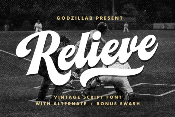 Relieve Font by Godzillab — Script Handwritten Font