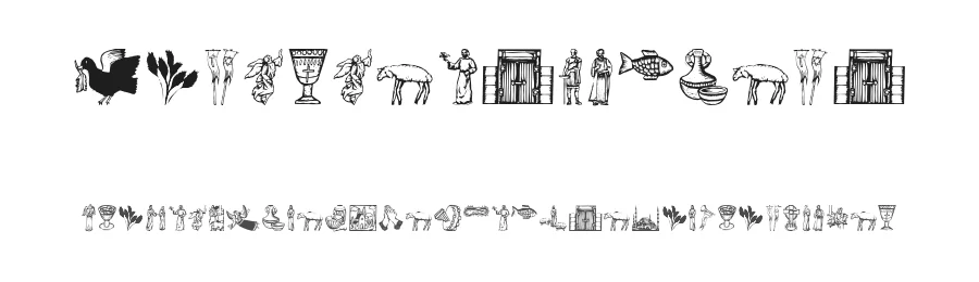 Religious Symbols by Manfred Klein — Dingbats Font