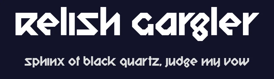 Relish Gargler by Typodermic Fonts — Display Font — thumbnail 2