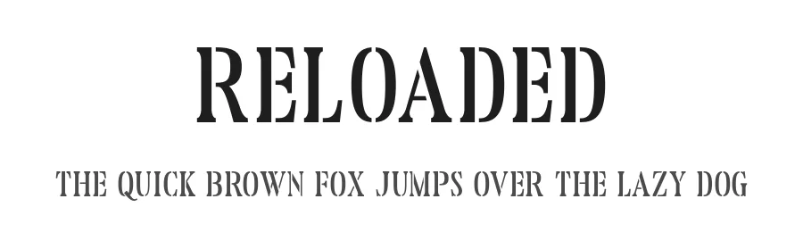 Reloaded by Almarkhatype β Decorative Font