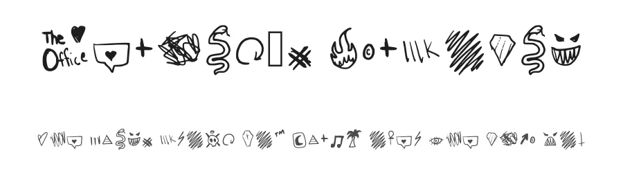 Remain3k Symbolic by Eric Brumfield — Dingbats Font