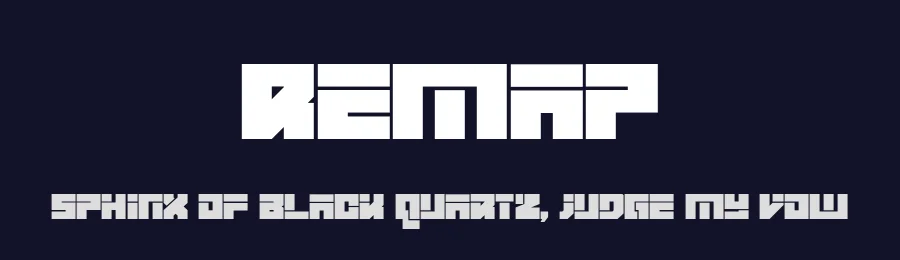 Remap by Linecreative — Display Font — thumbnail 2