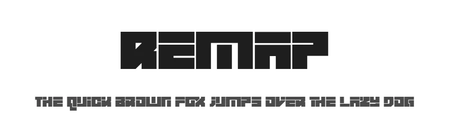 Remap by Linecreative — Display Font