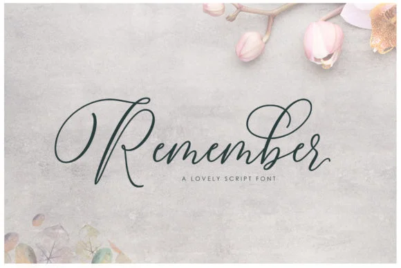 Remember Font by moriztype by moriztype — Script Handwritten Font