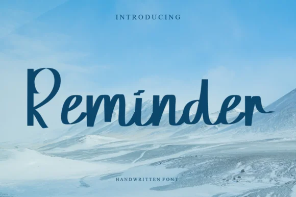 Reminder Font by Garcio by Garcio — Script Handwritten Font