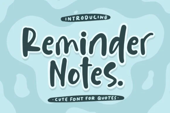 Reminder Notes Font by Typefar by Typefar — Script Handwritten Font