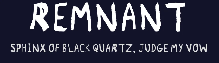 Remnant by Chris Au — Decorative Font — thumbnail 2