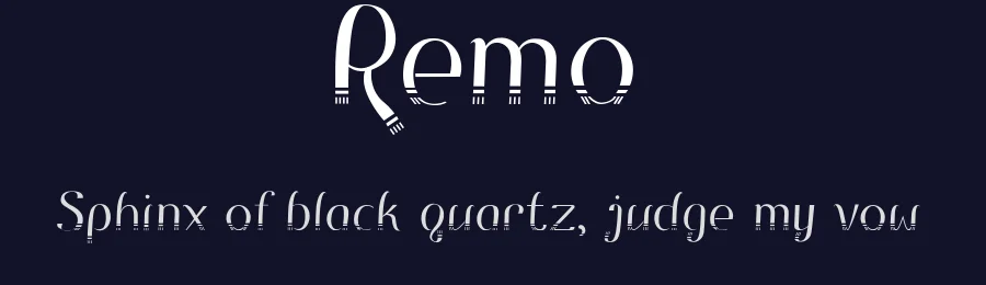 Remo by Nathania Kawitan — Decorative Font — thumbnail 2
