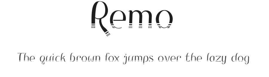 Remo by Nathania Kawitan — Decorative Font