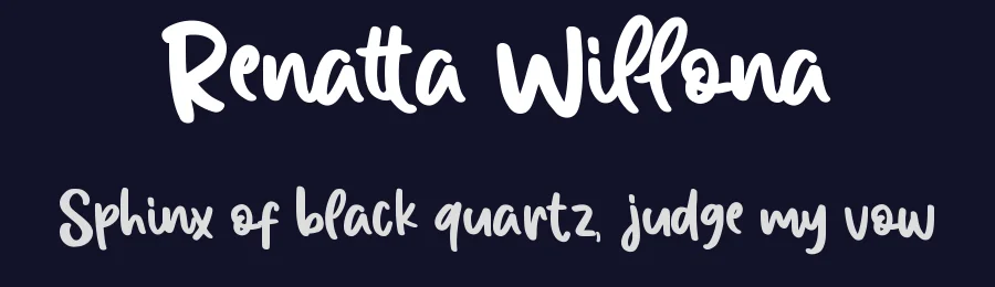 Renatta Willona by Creakokun Studio — Script Handwritten Font — thumbnail 2