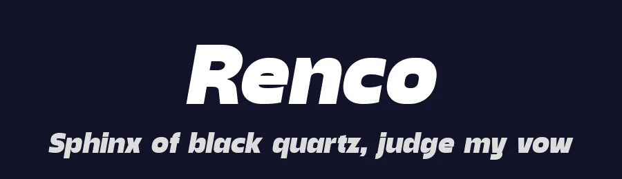 Renco by Sign Studio — Sans Serif Font — thumbnail 2