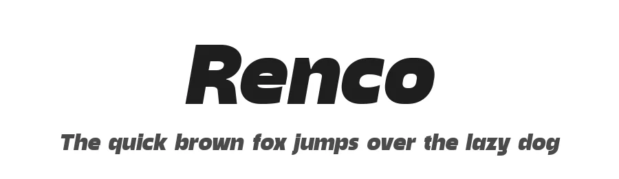 Renco by Sign Studio — Sans Serif Font