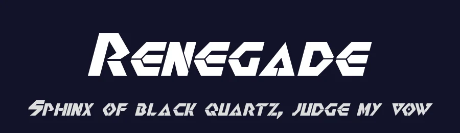 Renegade by Pixel Sagas — Display Font — thumbnail 2