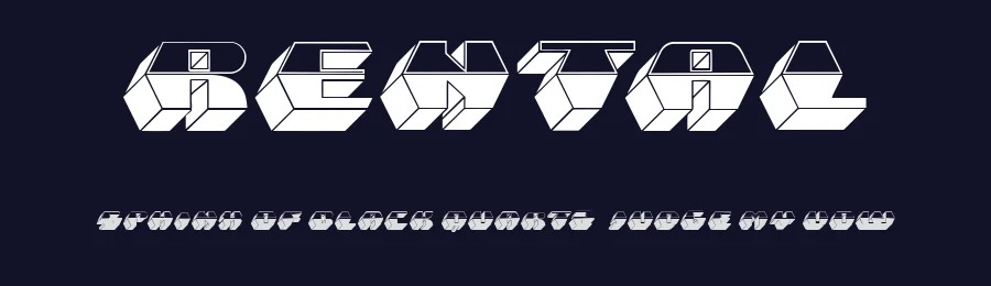 Rental by Vladimir Nikolic — Decorative Font — thumbnail 2
