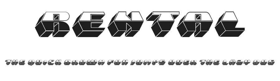 Rental by Vladimir Nikolic — Decorative Font