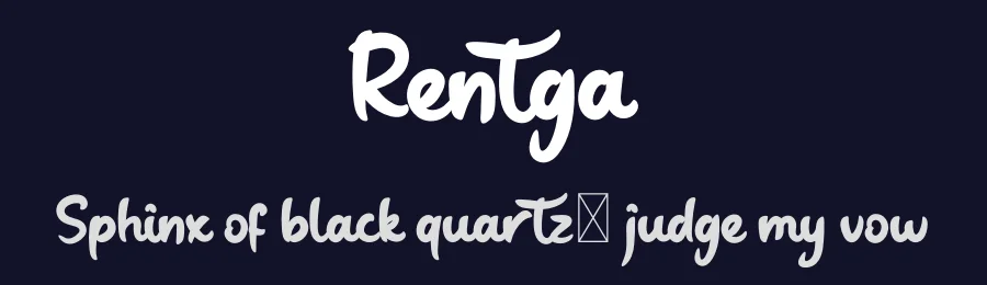 Rentga by productype.com — Script Handwritten Font — thumbnail 2