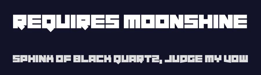 Requires Moonshine by Chequered Ink — Display Font — thumbnail 2