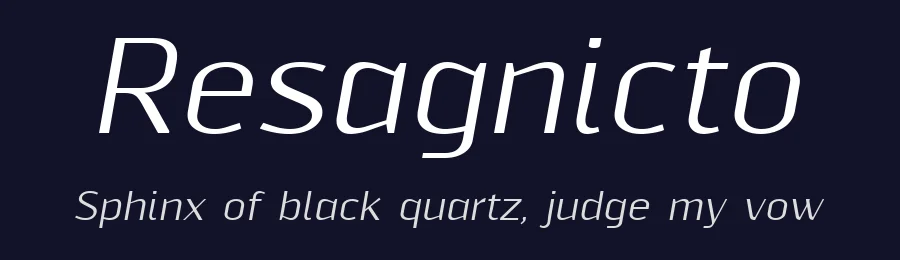 Resagnicto by glukfonty — Sans Serif Font — thumbnail 2