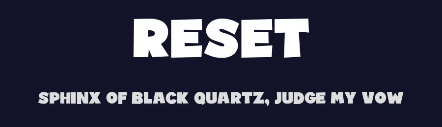 Reset by Vladimir Nikolic — Decorative Font — thumbnail 2