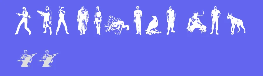 Resident Evil Characters by xstreamed.tv — Dingbats Font — thumbnail 3
