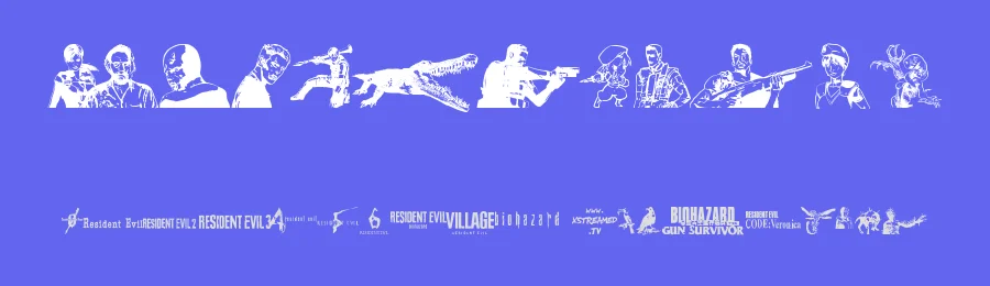 Resident Evil Rebirth by xstreamed.tv — Dingbats Font — thumbnail 3