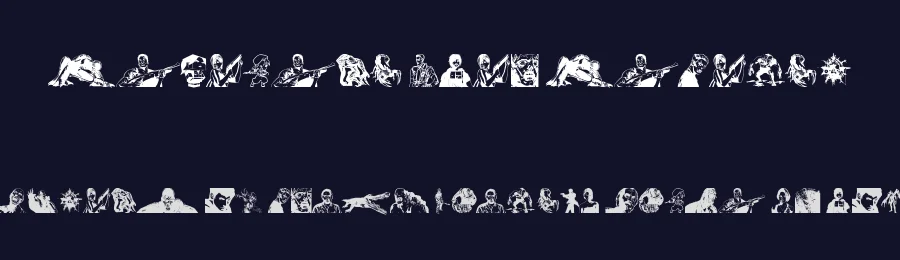 Resident Evil Rebirth by xstreamed.tv — Dingbats Font — thumbnail 2