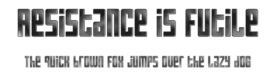 Resistance is Futile by imagex β Display Font