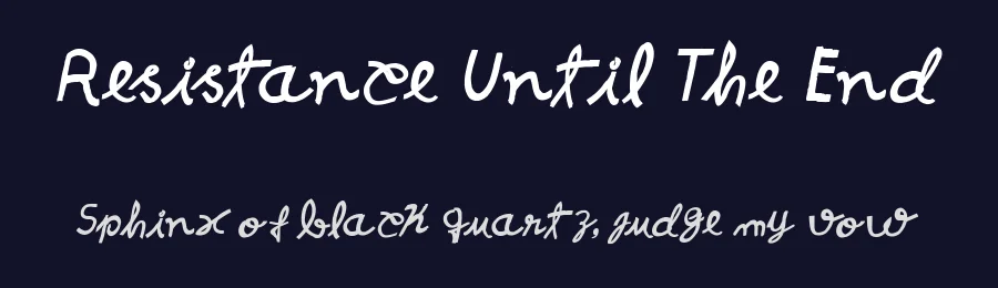 Resistance Until The End by Galdino Otten Fonts — Decorative Font — thumbnail 2
