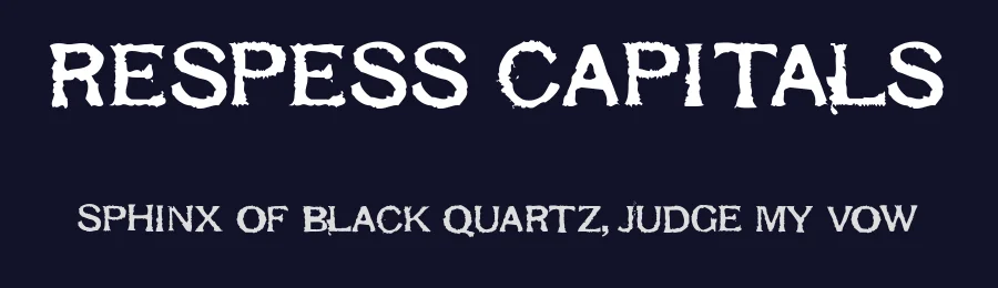 Respess Capitals by L'Abecedarienne — Decorative Font — thumbnail 2