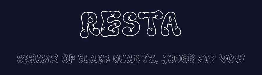 Resta by graffitype — Decorative Font — thumbnail 2