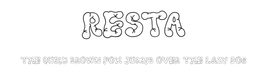 Resta by graffitype — Decorative Font