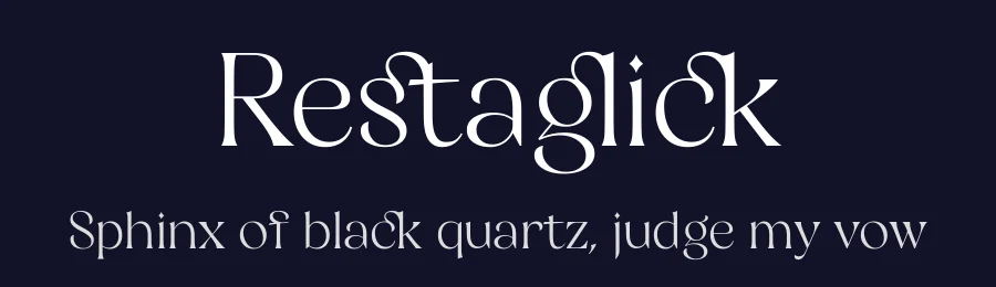 Restaglick by Moka Type Studio — Serif Font — thumbnail 2