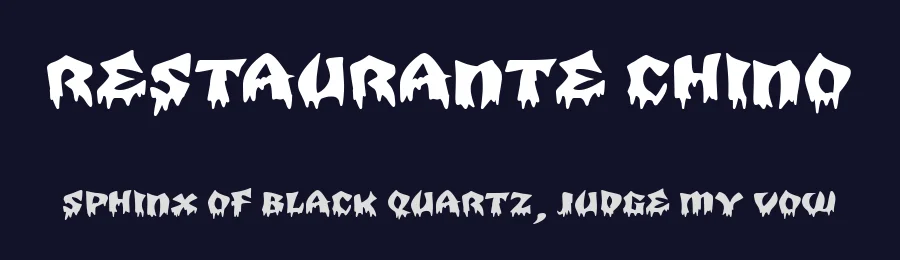 Restaurante Chino by Woodcutter — Decorative Font — thumbnail 2