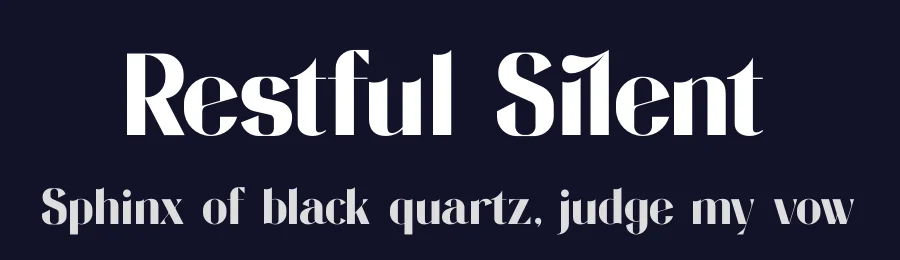 Restful Silent by Timelesstype Studio — Sans Serif Font — thumbnail 2