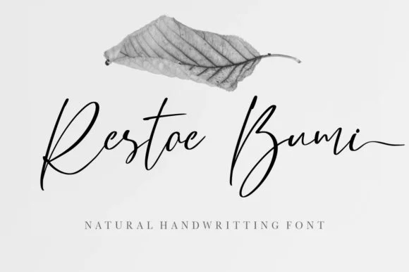 Restoe Bumi Font by HansCo — Script Handwritten Font