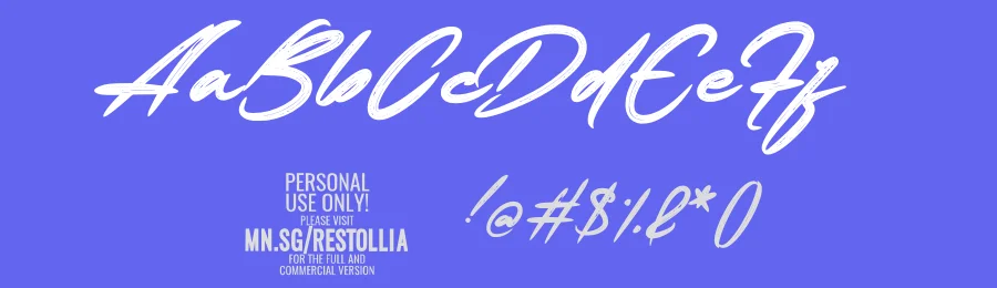 Restollia Script by Måns Grebäck — Script Handwritten Font — thumbnail 3