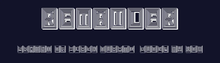 Retailer by Vladimir Nikolic — Decorative Font — thumbnail 2
