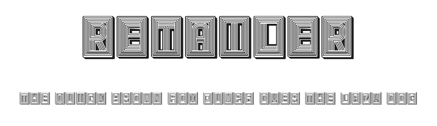 Retailer by Vladimir Nikolic — Decorative Font