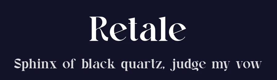 Retale by Slide Shoot Type — Serif Font — thumbnail 2